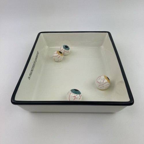 HALLOWEEN DEPT 56 Dr. Frankenstein's Laboratory Tray Candy Dish with Eyeballs - Picture 4 of 10