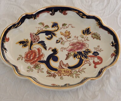 Masons Blue Mandalay Tray c1930s Piccolo Vassoio Mason's 20