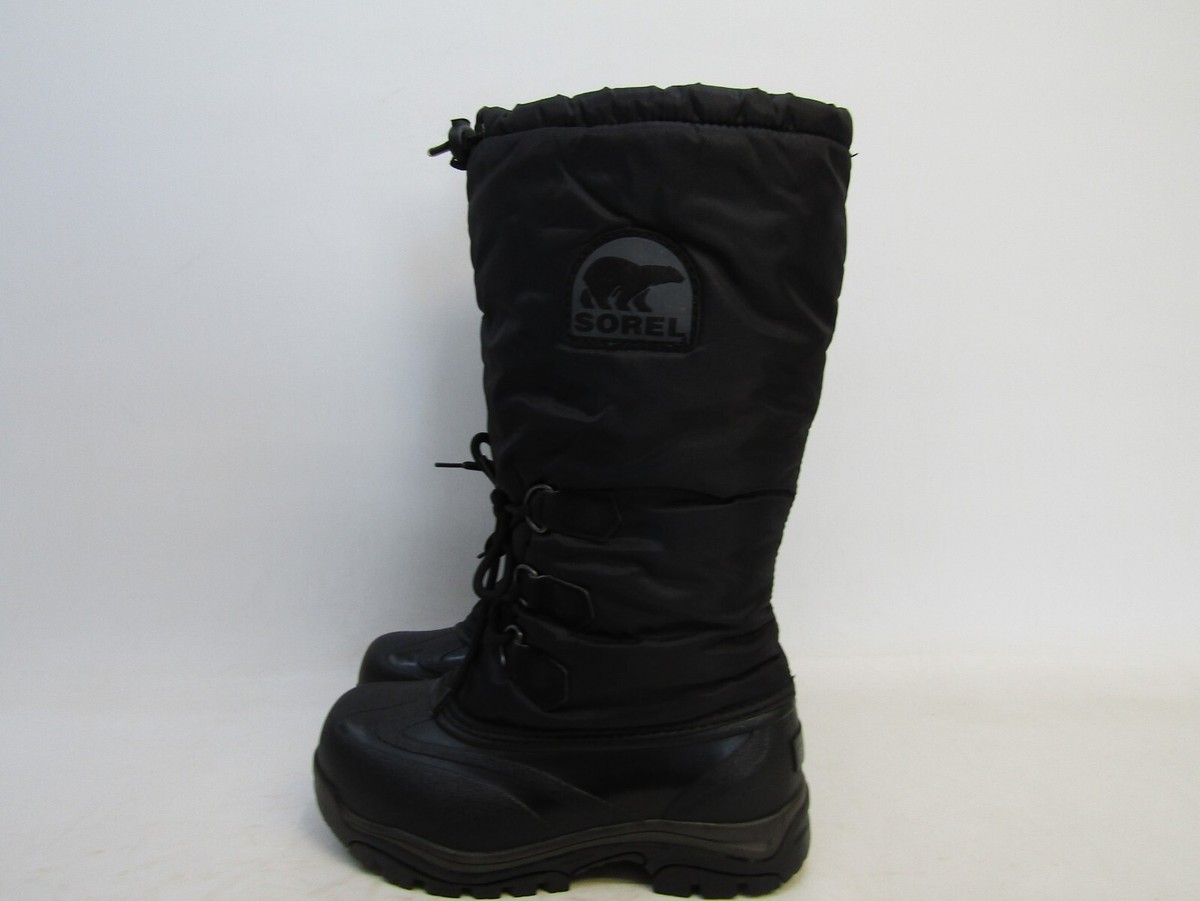 Sorel Womens Size M Black Rubber Waterproof Insulated Winter