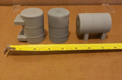 N Scale 1/160 3 pack Oil/Storage tanks Horizontal 3d printed for layout FREESHIP - Picture 4 of 5