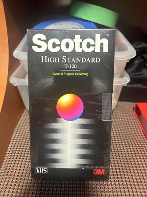 Scotch High Standard T-120 3M VHS Tape NEW old Stock SEALED