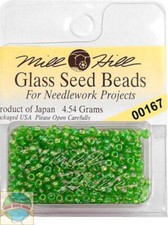 Mill Hill Glass Beads - Color 00167 Christmas Green 11/0 Seed Bead - 4.54 Grams