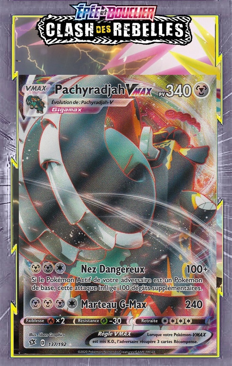 Pachyradjah VMAX-EB02:Clash Des Rebelles- 137/192 -Carte Pokemon Neuve Française