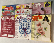 Lot of 8 Crafts  Crafts N Things Magazines 1980  s - 1990