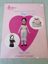 1979 Effanbee presents through the years with gigi 1830-1900 paper doll book