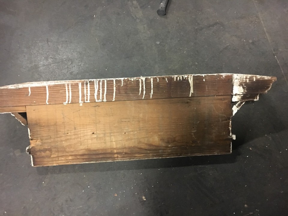 c1870 victorian farm house window header pediment - heavy molding 40
