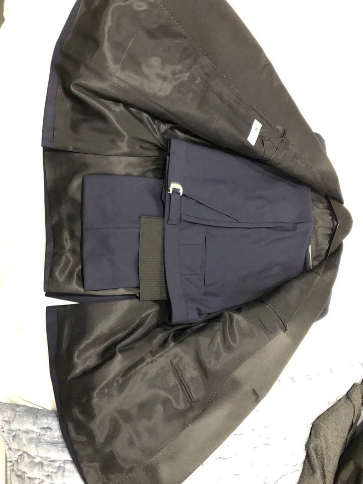 Traje de Esmoquin IKE Noche Azul Marino con Pantalón Ajustable Talla 36 37 38 Cintura. Foto 3 de 4