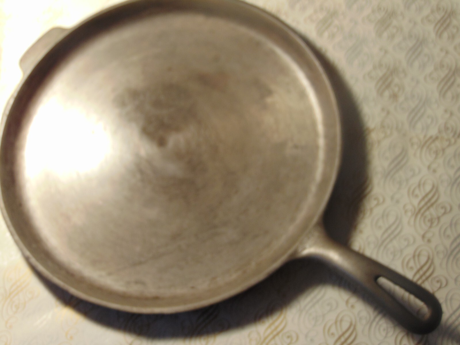 Vintage 8" "Unmarked" Wagner Cast Iron Skillet and 11 1/4” Cast Iron