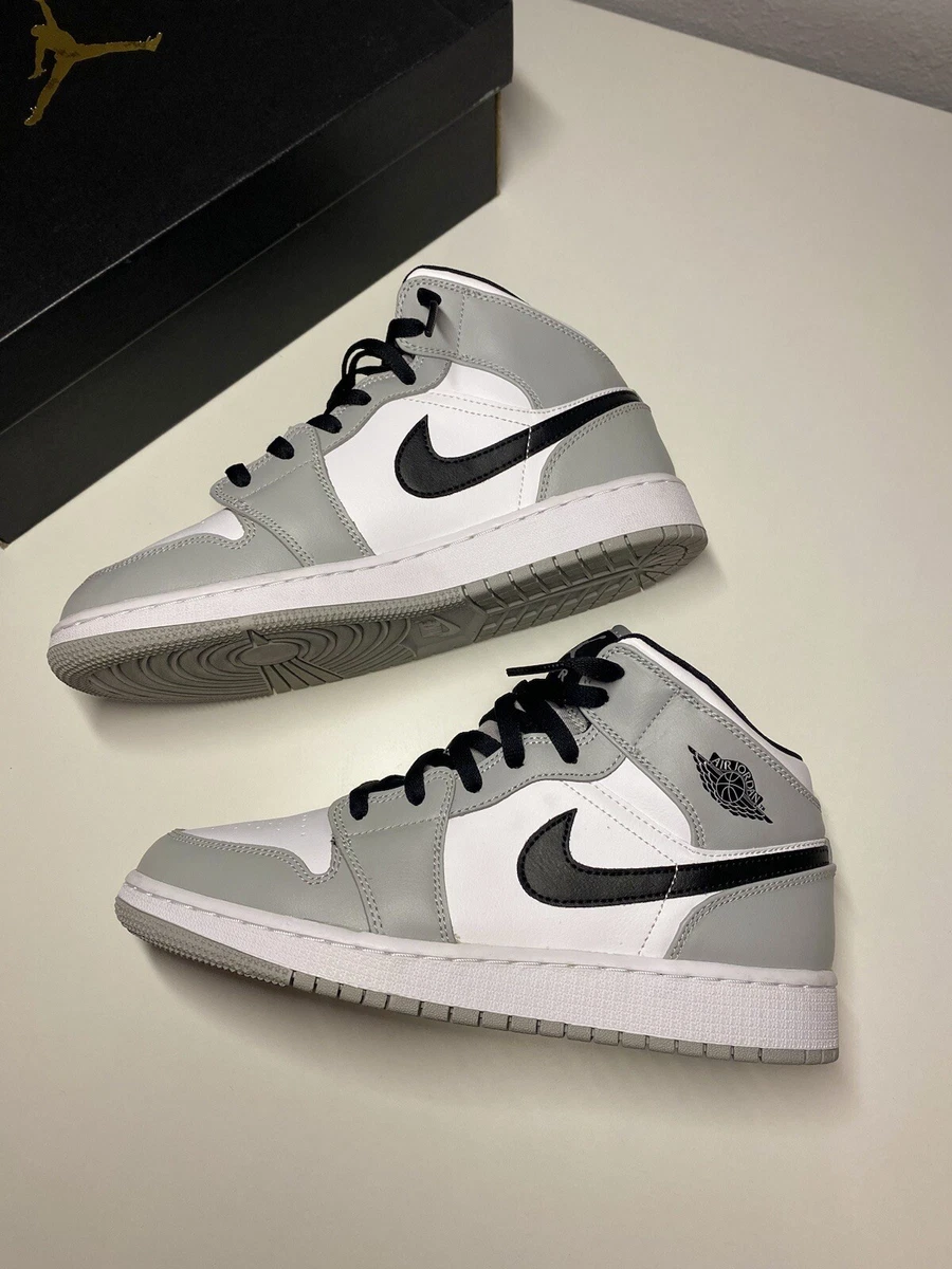 Jordan 1 Mid Light Smoke Grey GS | eBay