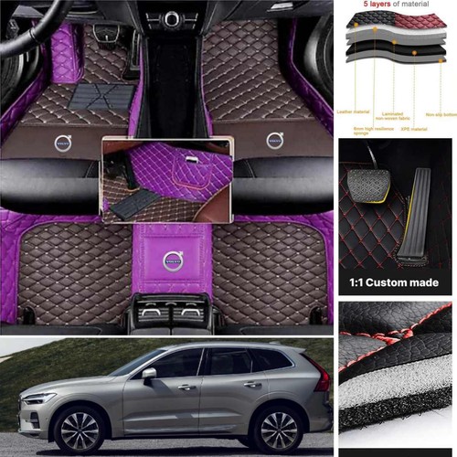 For Fit Volvo Car Floor Mats Carpet Waterproof Pu Leather All Series Custom Auto - Picture 22 of 32