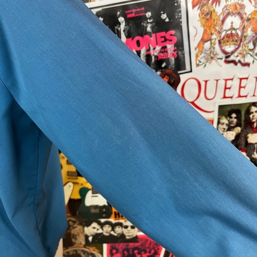 Chaqueta cortavientos vintage años 70 JCPenney Towncraft Penn Prest azul para hombre mediana - Imagen 9 de 17