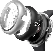 3 Pack Hard Case for Google Pixel Watch 2/1 with Tempered Glass Screen Protector