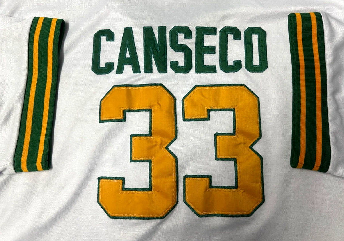 Oakland Athletic A's #33 Jose Canseco Mitchell & Ness Jersey