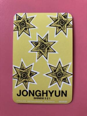 SHINee Jonghyun Official photocard 3 2 1 | eBay SHINee Jonghyun Official photocard 3 2 1 | eBay