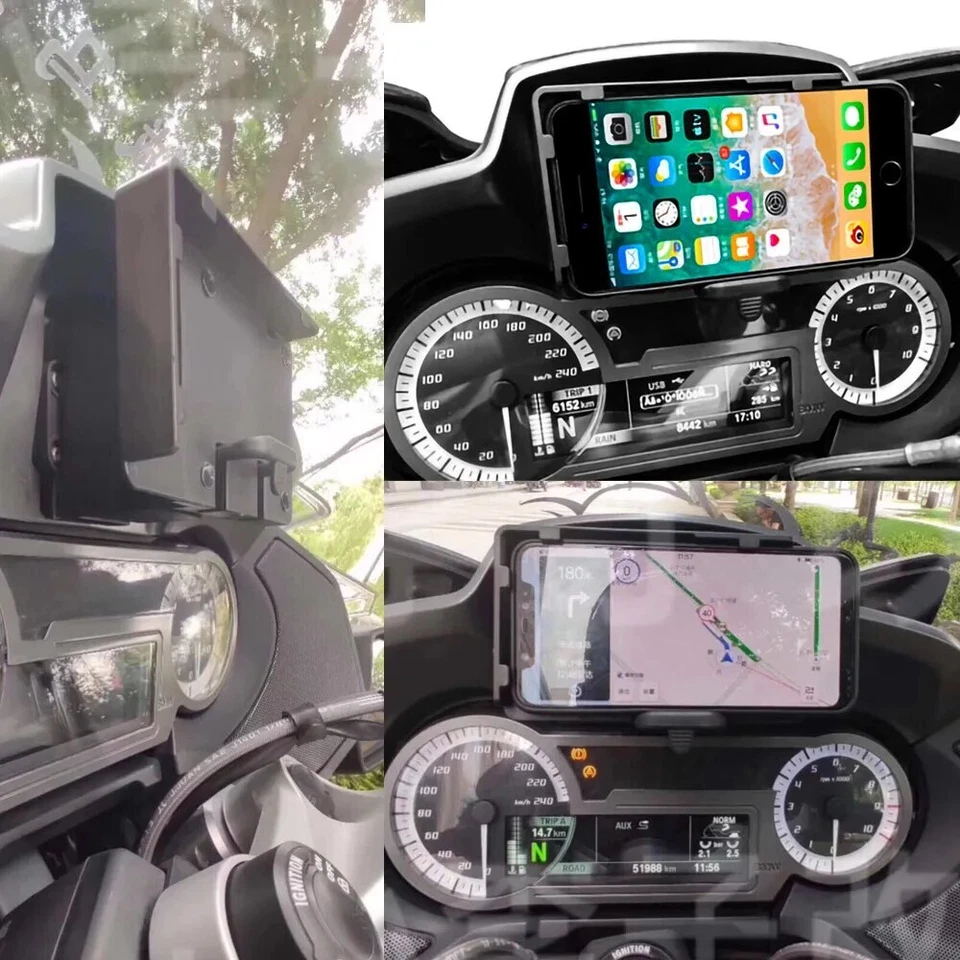 For BMW R1200RT R1250RT 2014-2020 Mobile Phone USB Navigation Bracket Holder - Image 2 of 4