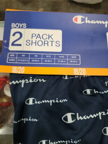Champion Athletic 2 Pack Shorts. Boys Size 18/20 - Picture 2 of 4