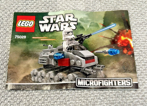75028 LEGO Star Wars MicroFighters Clone Turbo Tank Handbuch, Serie 1, nicht mehr im Handel erhältlich