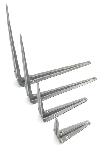 8PC 5x6" 90 degree L Shape London Bracket Home Shelf Wall Mounted Angle Support - Picture 3 of 15