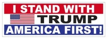 I Stand With Trump Maga Bumper Sticker B20