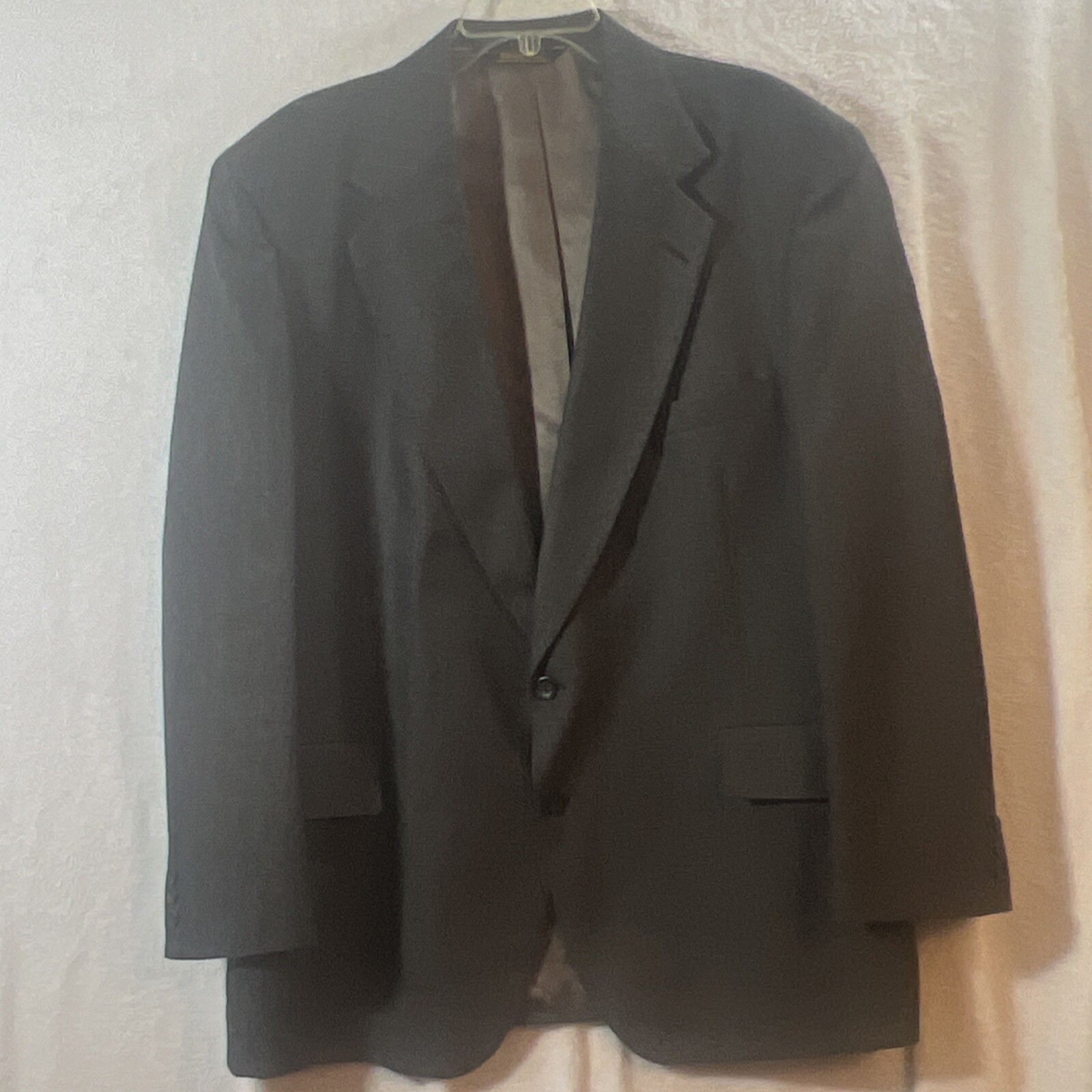 Adams Fila Giacca Blazer Uomo 48R Grigio Singolo Ventilato USA Vintage