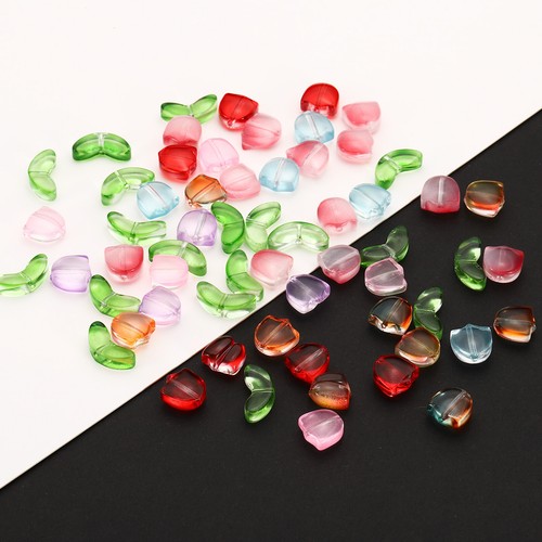 Perlas de Cristal en Forma de Tulipán, 200 Piezas Perlas de Cristal, Púrpura - Imagen 4 de 5