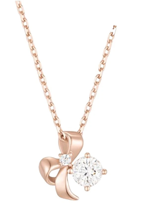 Cubic Zirconia Rodio Plateado Cadena Collares y colgantes De moda