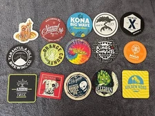 15 Coasters From Various Breweries - Craft Beer - Brewery - Beer Coaster