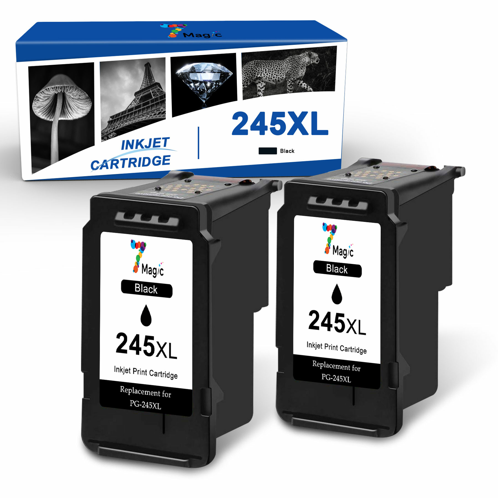 PG-245 XL & CL-246 XL Ink Cartridges For Canon Pixma Printers - High Yield Combo Pack