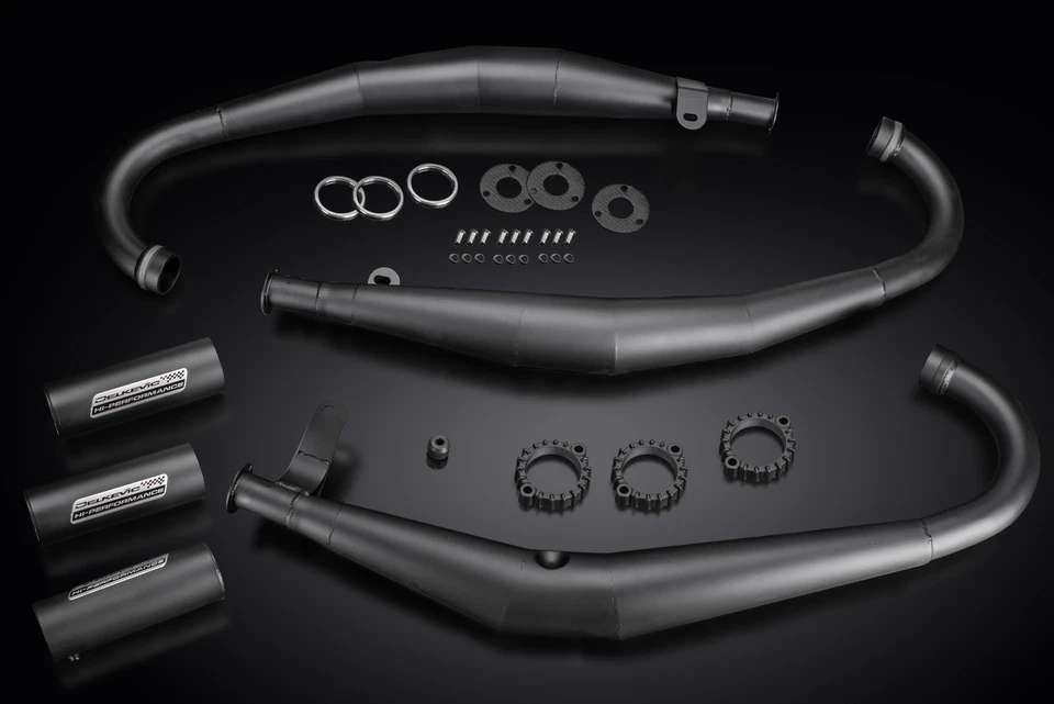 Cámara de expansión rendimiento cerámica completa Suzuki GT750 Delkevic 3-3 72-73 Foto 3 de 4