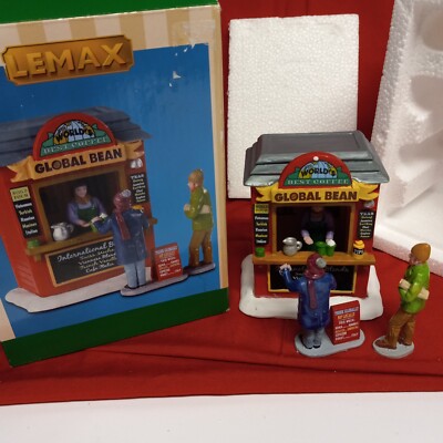 LEMAX Table Accents  Global Bean Coffee Kiosk (3 pcs) Christmas Winter Village