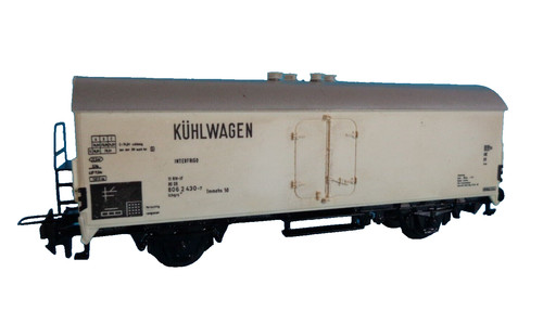 TRIX express H0 3473 DB Kühlwagen interfrigo weiß 134mm Epoche IV | Condition: Gebraucht
