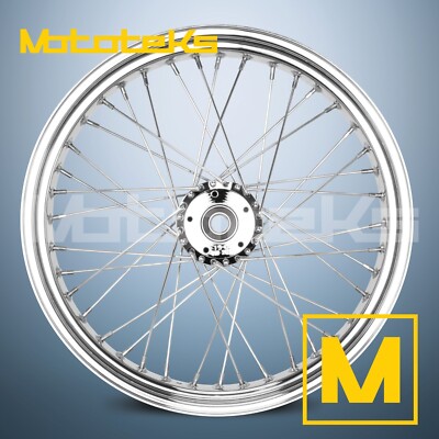 21X3.5 40 SPOKE WHEEL STAINLESS FOR HARLEY SOFTAIL MODELS FRONT