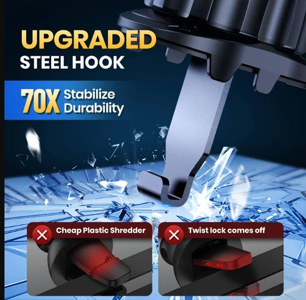 Phone Holder In Car Magnetic AirVent Universal Mobile Stand 360° Cradle Mount UK - Image 3 of 4