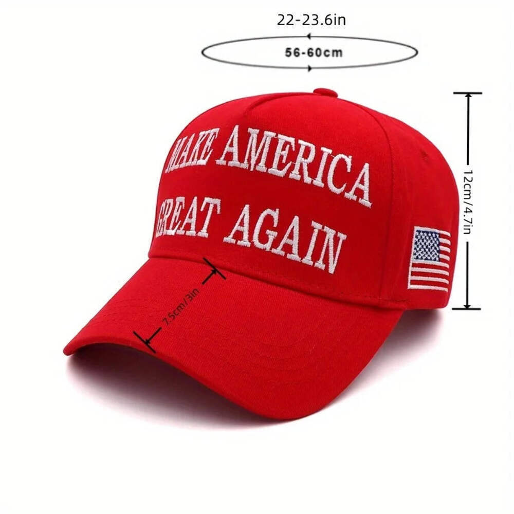 New Donald Trump Cap USA MAGA Snapback President Hat  Baseball Caps Large Size