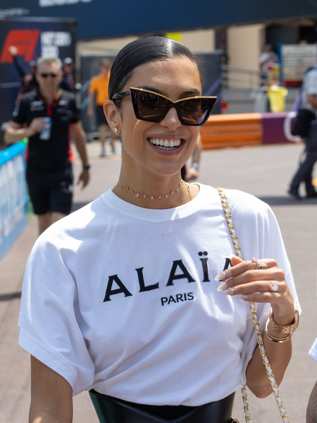 NUOVI OCCHIALI DA SOLE SAINT LAURENT SL 570 CERCHIO IN METALLO QUADRATO OCCHI DI GATTO ACETATO