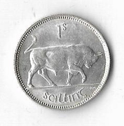 IRISH SHILLING COIN IN EXCELLENT UN-USED CONDITION FOR 1942. RARE DATE COIN. - Picture 1 of 2