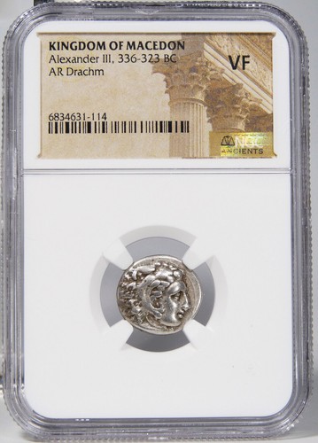 ALEXANDER the Great Lifetime Issue! NGC Certified VF Herakles/Zeus. Demeter Coin - Picture 5 of 10