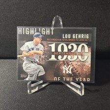 Lou Gehrig 2015 Topps Update Baseball #H-62 Highlight of the Year Yankees 1930