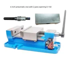 Pneumatic Precision Flat Jaw Pliers Angle Fixed Bench Vice Fast Clamping