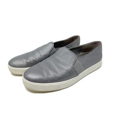 Vince Gray Leather Slip On Sneakers Women s Size 9 EU 39