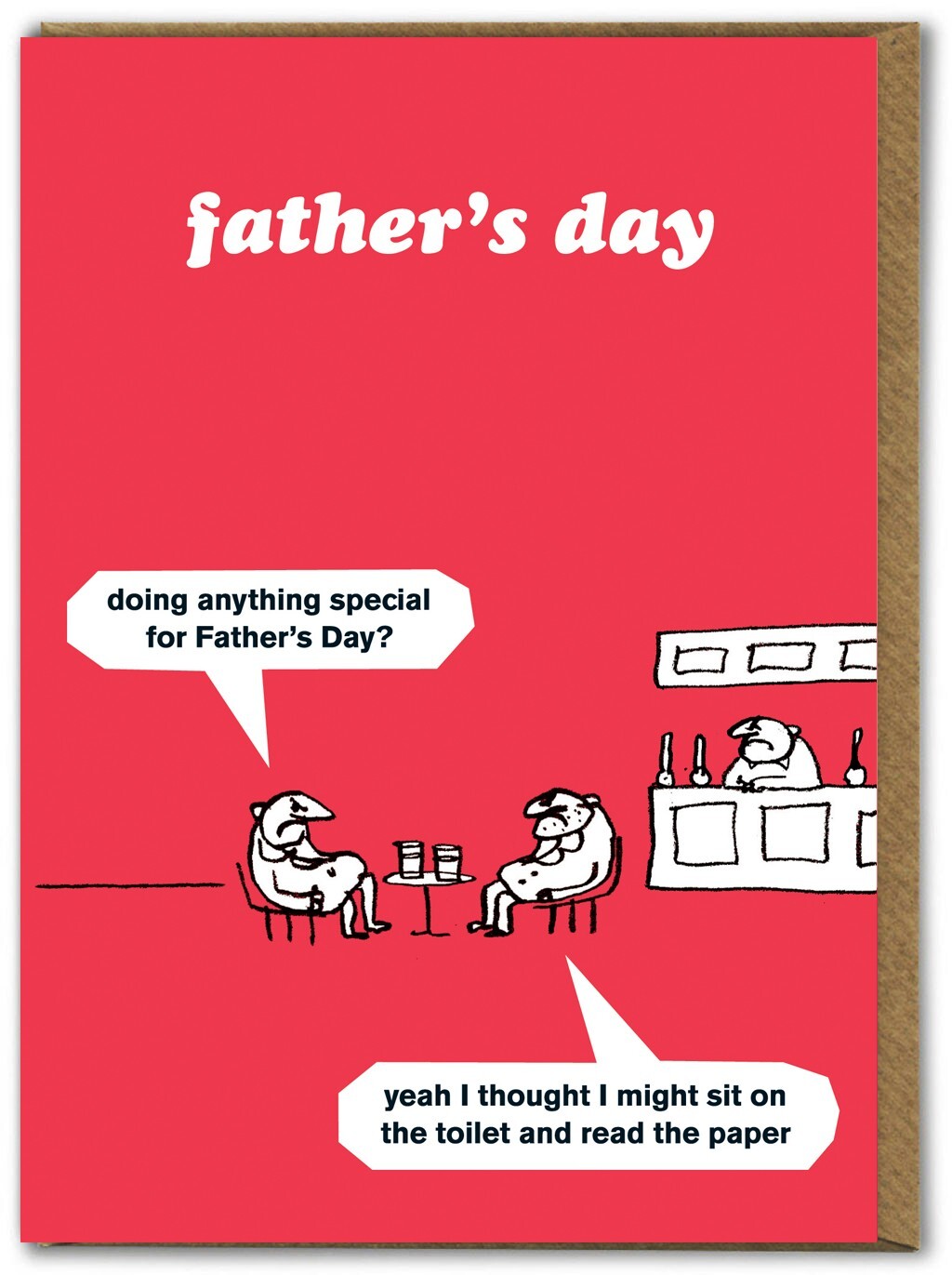 Modern Toss Cards Funny Hilarious Father's Day Humour Cheeky Cartoon Comedy Dad