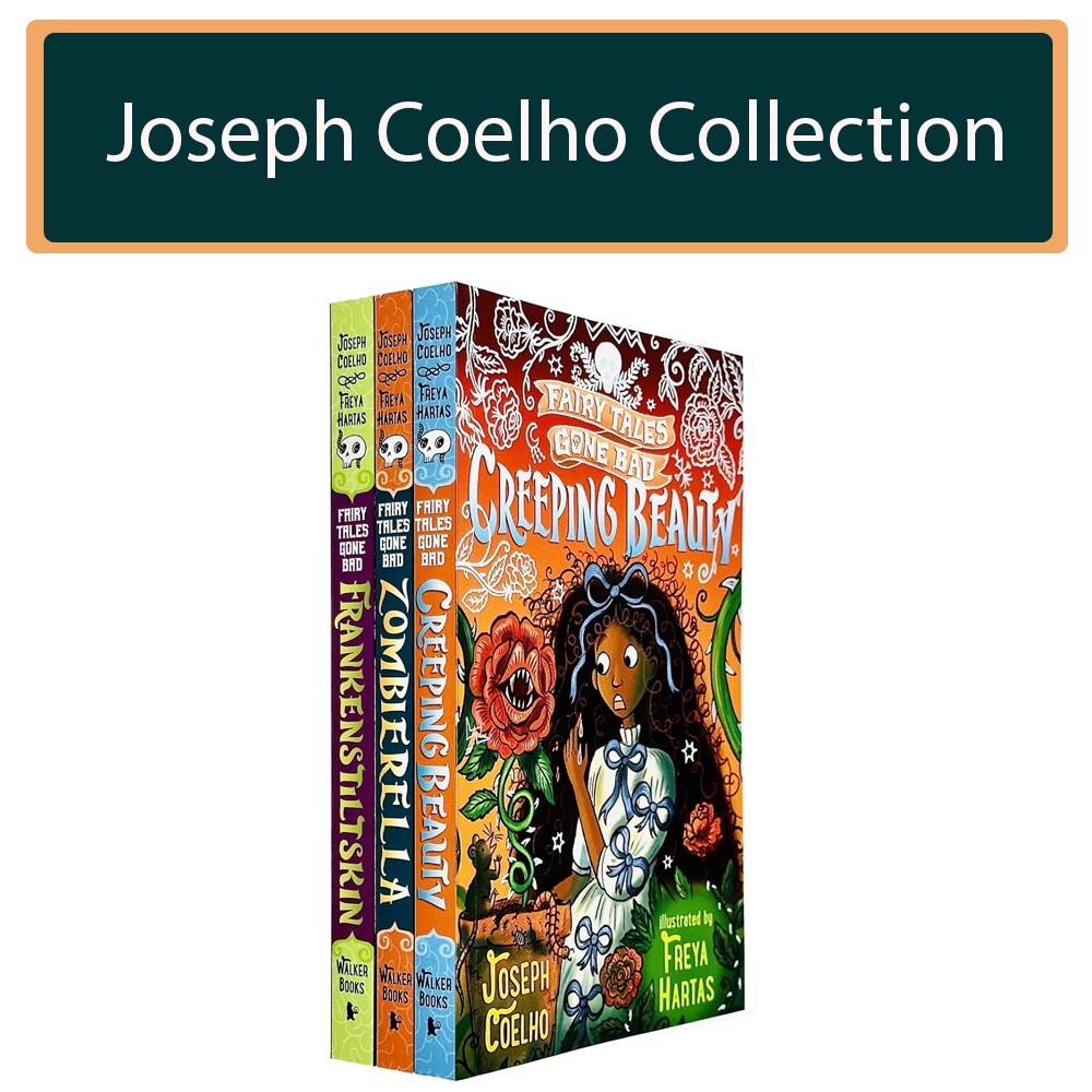 Fairy Tales Gone Bad Series 3 Books Set by Joseph Coelho Zombierella, Creeping