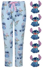 LADIES LILO  STITCH PYJAMA BOTTOMS STRETCH SLEEP PJ LOUNGE PANTS UK 8-26 NEW