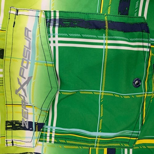 ZeroXposur Large Swim Trunks Lined Green Blue - Picture 4 of 4