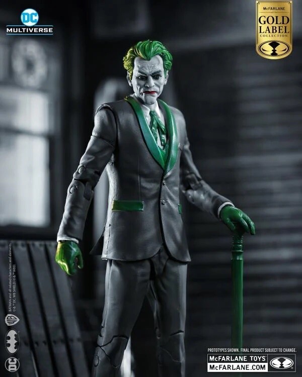 2023 McFarlane Gold Three Jokers - THE JOKER THE CRIMINAL B&W