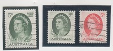 Australia 1963. Queen Elizabeth II Royal Visit & definitives. Sc# 351, 365, 366