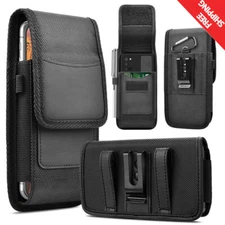 Phone Belt Clip Holster Carrying Pouch Card Case For iPhone 16 15 Pro Max 14 13
