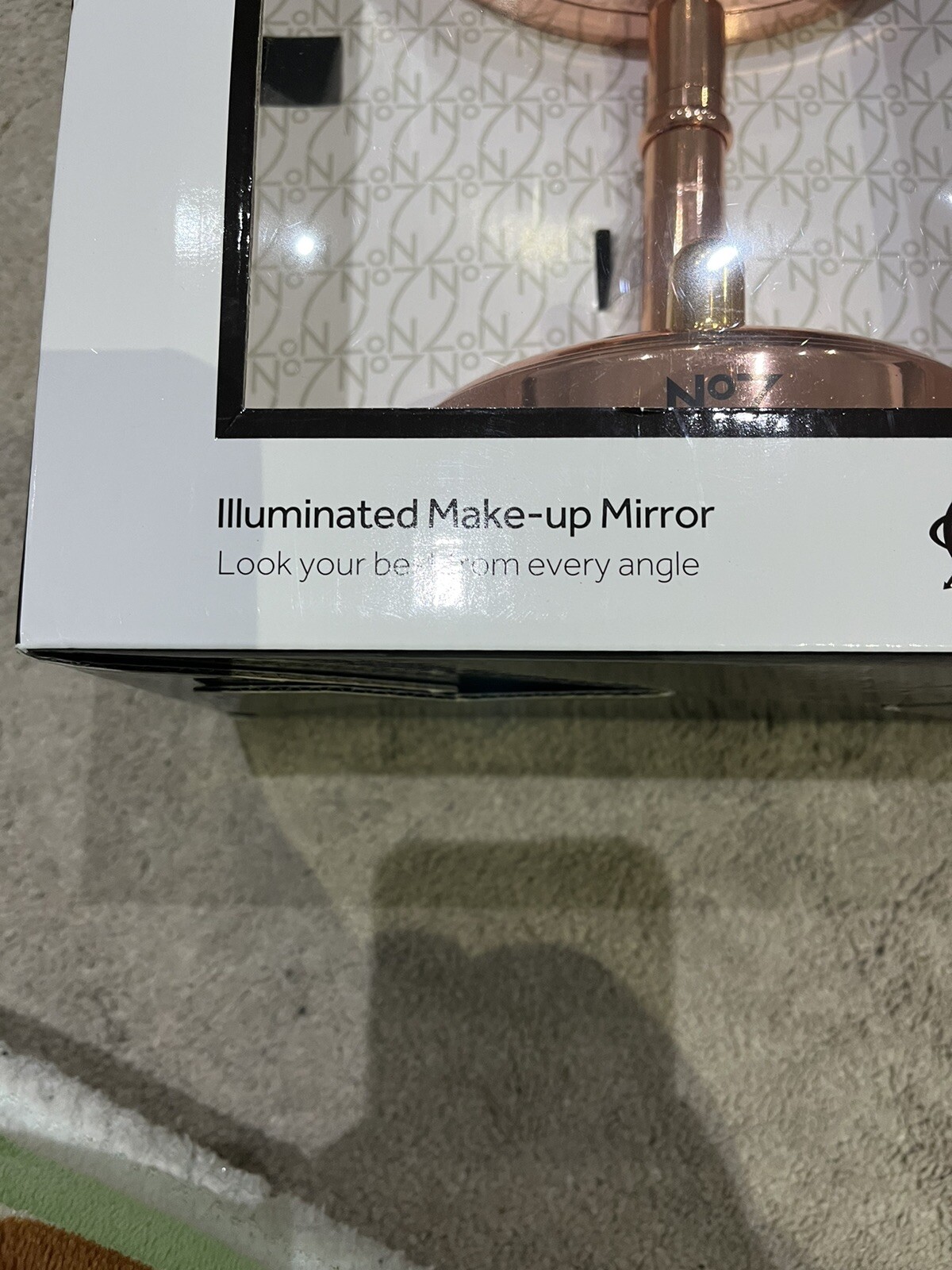 No7 Rose Gold Illuminating MakeUp Mirror Boots Exclusive 5x magnification eBay