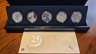 2011 Silver American Eagle 25th Anniversary 5 Coin Set - With Box & COA
