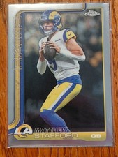 Topps 2025 Chrome Matthew Stafford #169 Rams Football Base Set Trading Card